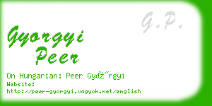 gyorgyi peer business card